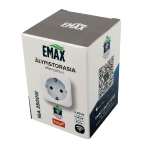 95-02136 | Emax WiFi älypistorasia energiankulutusmittarilla sisäkäyttöön 16 A