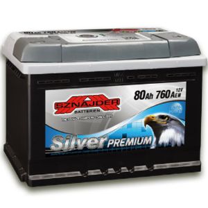 Sznajder-SilverPremium 80Ah/760A akku P275xL175xK190 -+