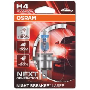 Osram Night Breaker Laser H4-polttimo +150% 12V / 60/55W