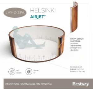 80-00737 | Bestway Lay-Z-Spa Helsinki AirJet ulkoporeallas 180 x 66 cm