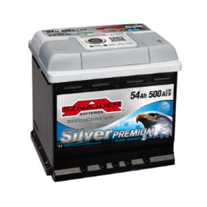 Sznajder-SilverPremium 54Ah/500A akku P205xL175xK190 -+
