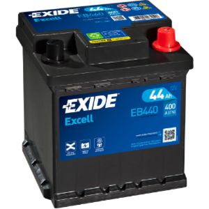 Exide EB440 44Ah/400A akku P175xL175xK190