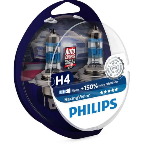 Philips RacingVision H4-polttimopari +150%