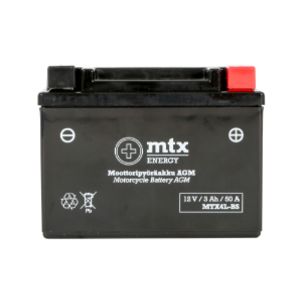MTX Energy AGM-akku 12V 3Ah MTX4L-BS (P113xL70xK85mm)