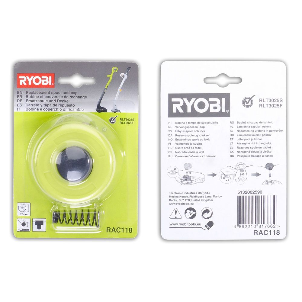 Ryobi 2-jõhviga trimmeripea 4,5 m RAC118